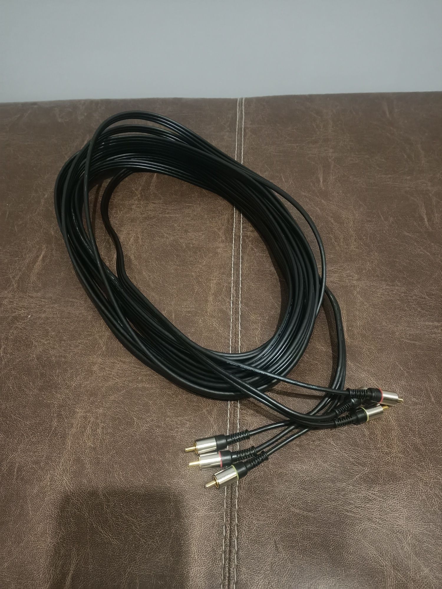 Кабель 3 RCA - 3 RCA. 10 м. Якість!!!