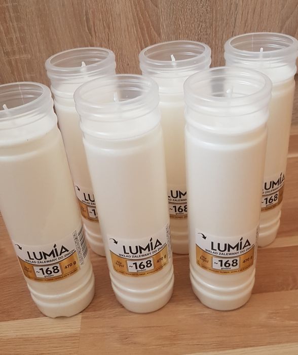 Wkłady do zniczy LUMIA 168 godzin, 6 sztuk