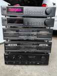Wzmacniacz, odtwarzacz VHS Sony ST-S120, TC-WR520, TC-W320, TA-F120