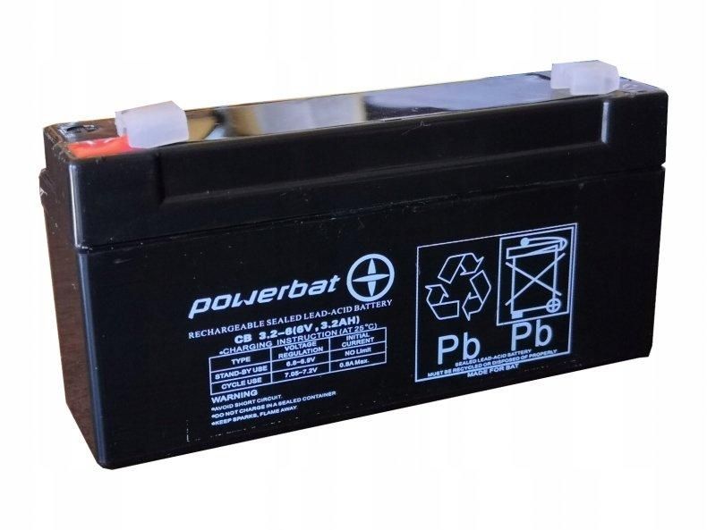 Akumulator żelowy Powerbat 6v 3,2Ah