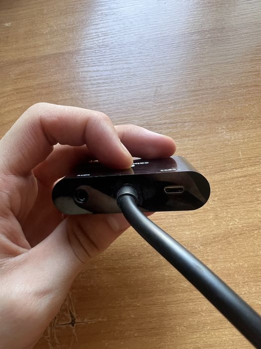 Адаптер-переходник VGA на HDMI/VGA+Аудио 3,5мм (A-VGA-HDMI-02)