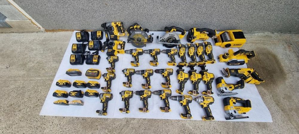 DeWalt 18V i 54V - zestaw narzędzi akumulatorowych