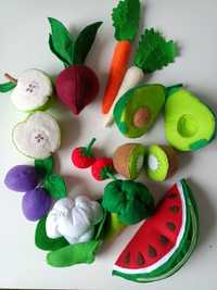 Owoce i warzywa z filcu - rezerwacja