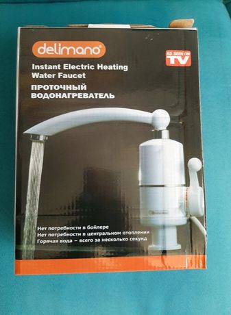 Проточный водонагреватель Делимано кран электрический Delimano