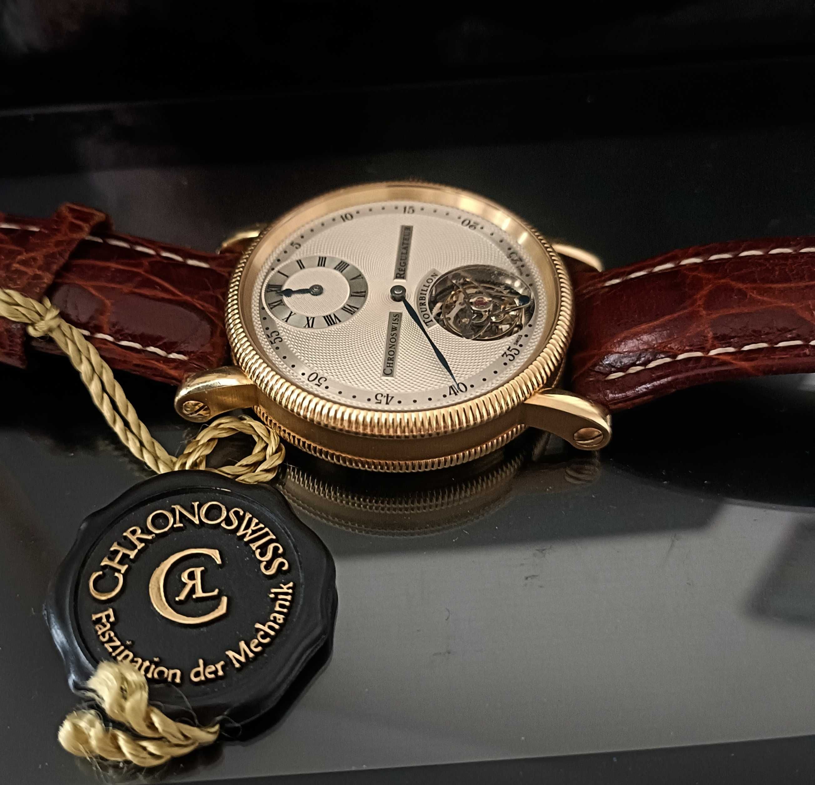 Chronoswiss Régulateur Tourbillon CH3121. Złoto 18k. Zamiana