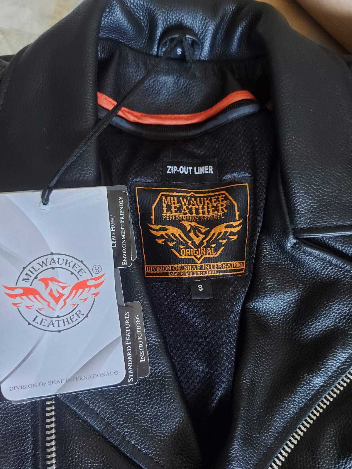 Кожаная куртка Milwaukee Leather SH1011 косуха размер S