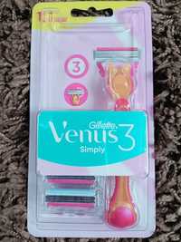 Gillette Venus 3 simply uchwyt + 8 ostrzy 100% oryginał w blistrze