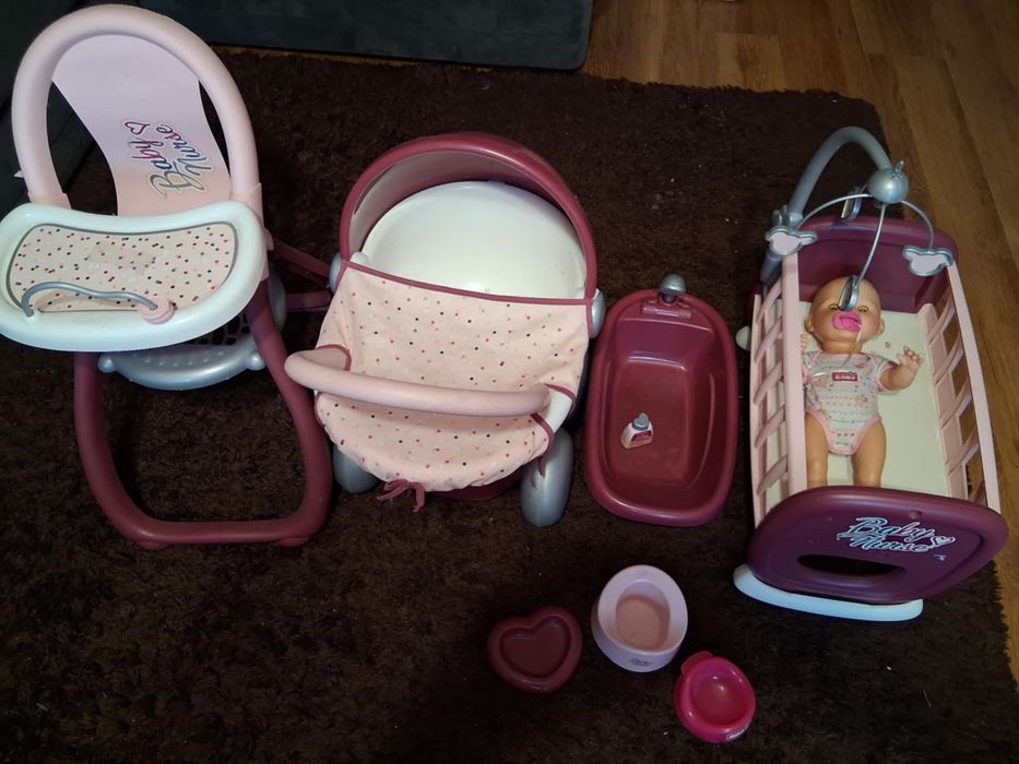 Zestaw dla lalki Baby Nurse Smoby i lalka bobas new Born