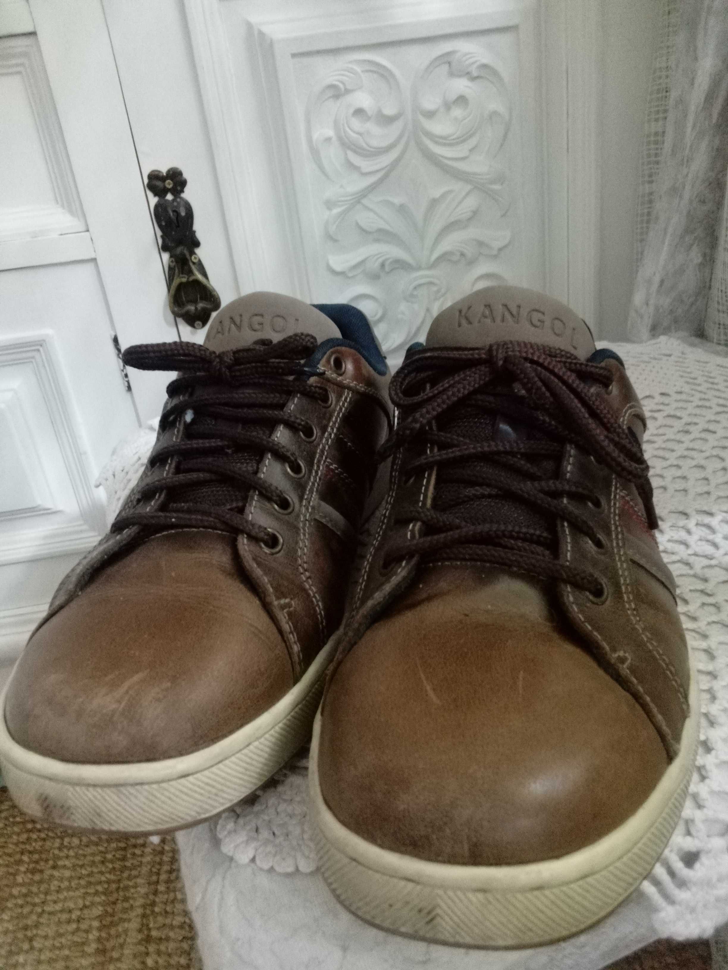 Skórzane sneakersy kangol buty sportowe męskie Adidasy eleganckie 41