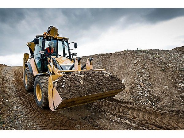 Usługi Koparko Ładowarką Cat 434E Chełm Okolice, roboty ziemne.