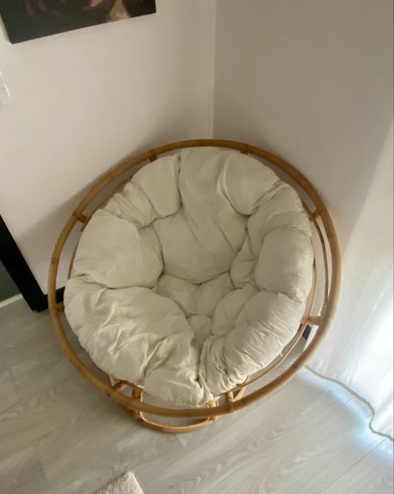 Cadeirão sofá Papasan Homa 110cm como nova