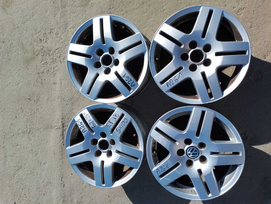 Felgi Aluminiowe VW 6Jx15'' ET38 5X100 Obrzycko A261