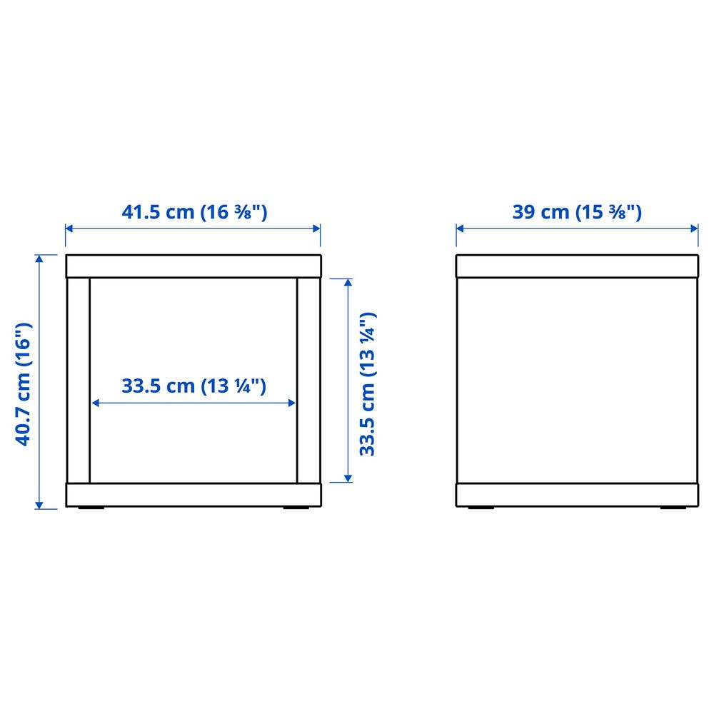 3 módulos KALLAX IKEA