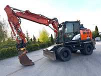 Hitachi ZX140W-6 / ZX 140 W  ENGCON ROTOTILT , 2019 rok / podpory / klima koparka kolowa