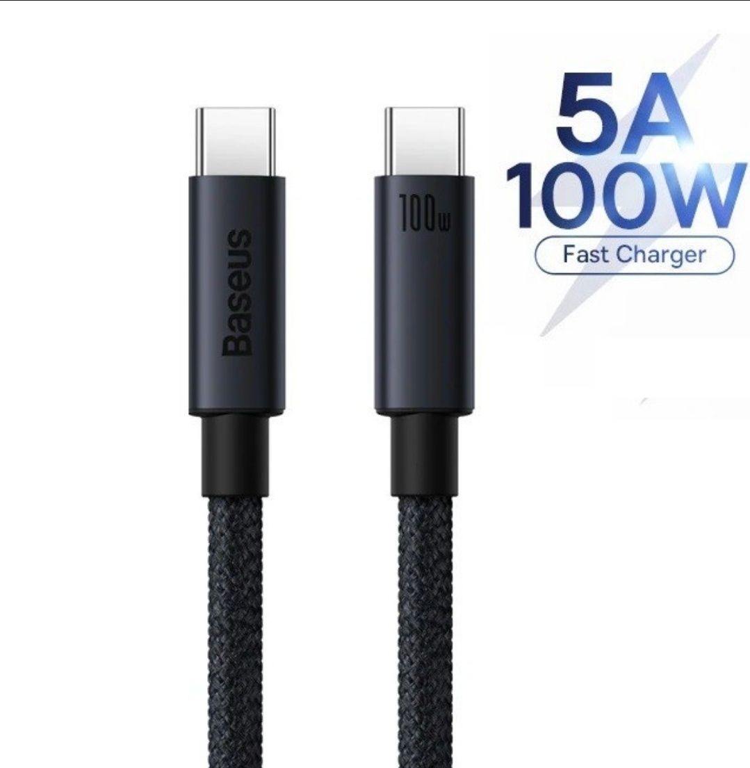 Кабель Baseus USB-C 100W Minimalist для iPad/Android/ПК/MacBook|1M, 5A