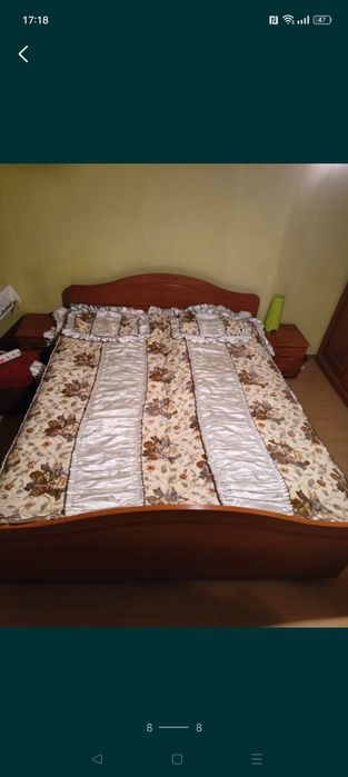 Narzuta na łóżko z poszewkami