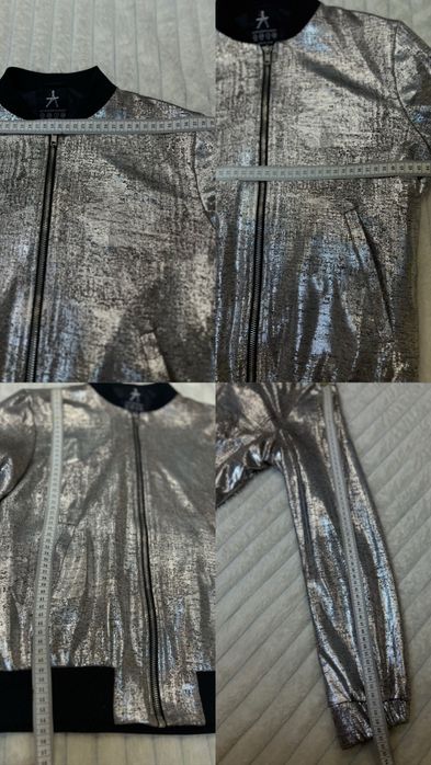 Жіночій светр, спортивна велюрова кофта, бомбер срібний, велюрова кофт