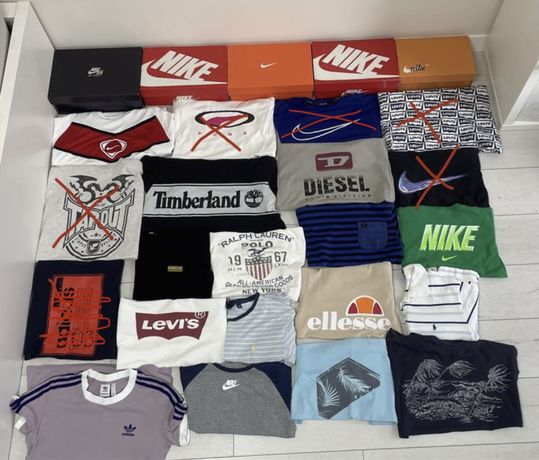 Мужская футболка Ellesse,Levis,Nike,Adidas,Polo,Diesel