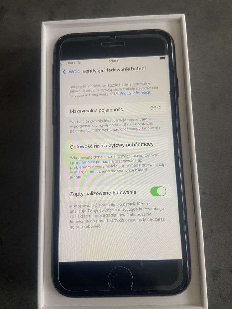 iPhone SE bateria 86%