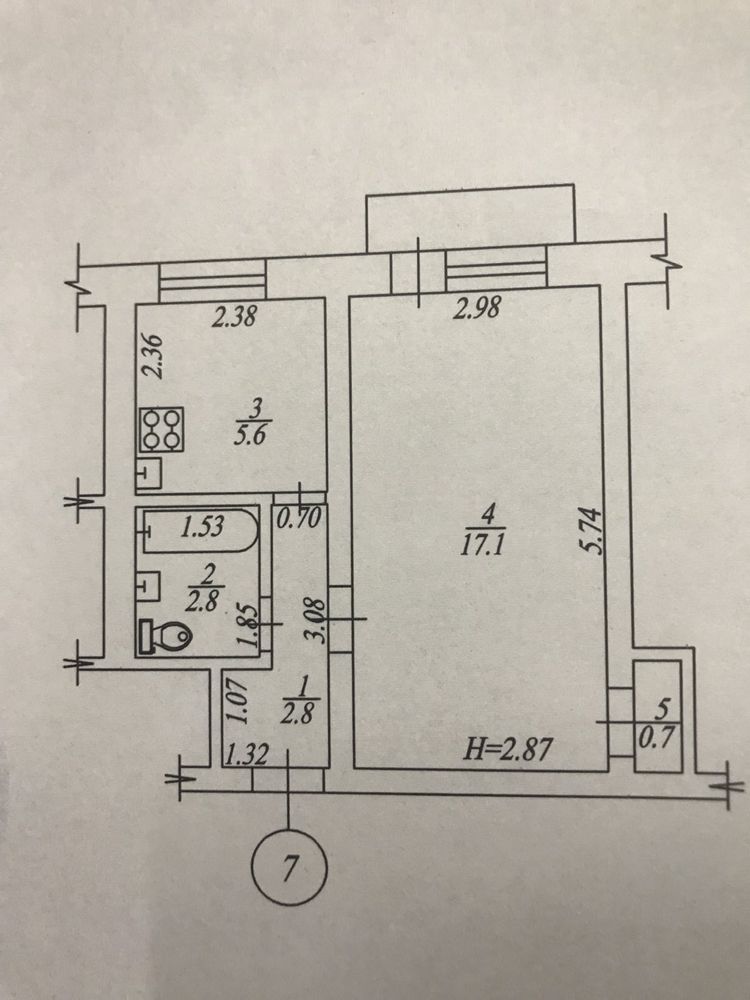 Продам 1к квартиру Батицкого 31