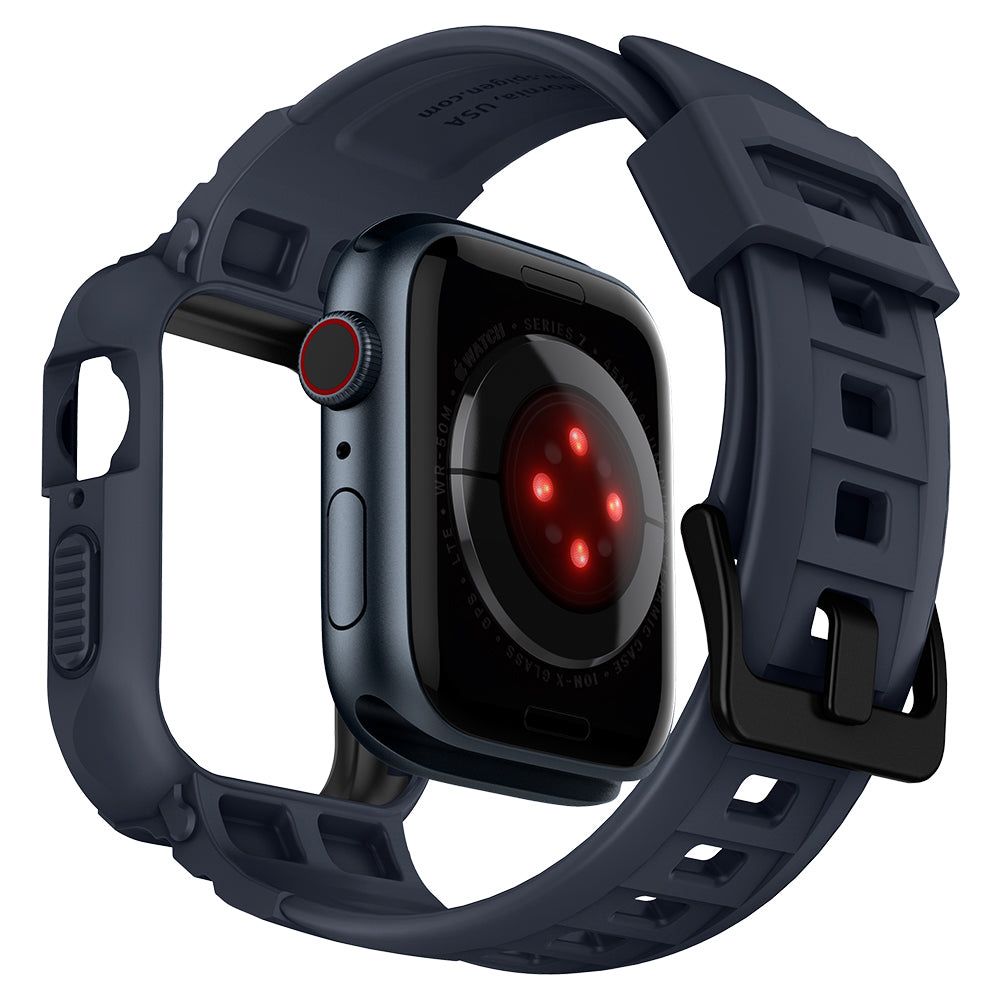 Чехол для Apple Watch 45/44 Чехол с ремешком Spigen Rugged Armor Pro