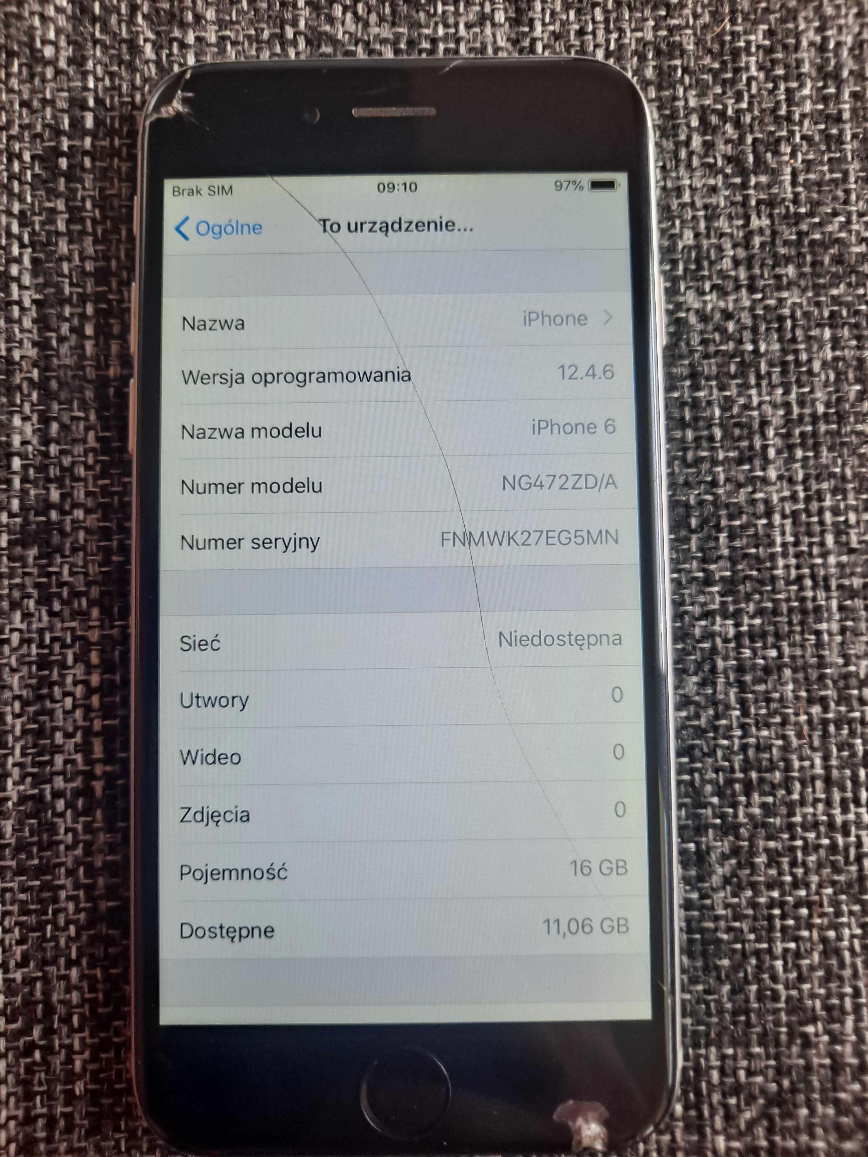 Iphone 6 16 Gb działajacy