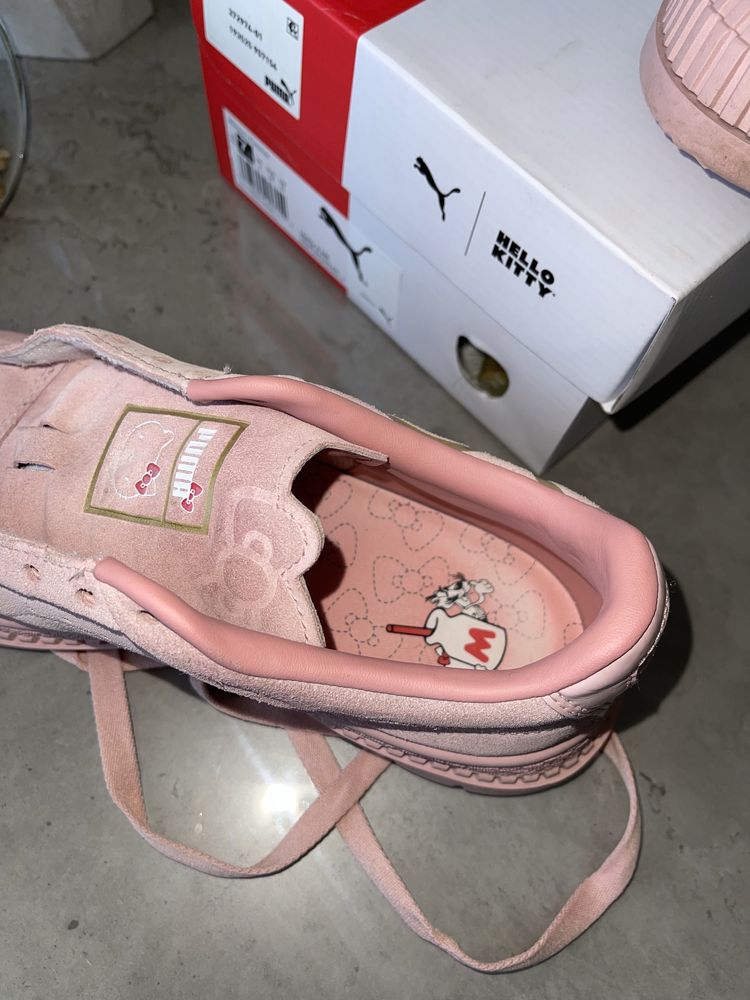 Кеды на девочек Puma & Hello Kitty. 38р., 24 см