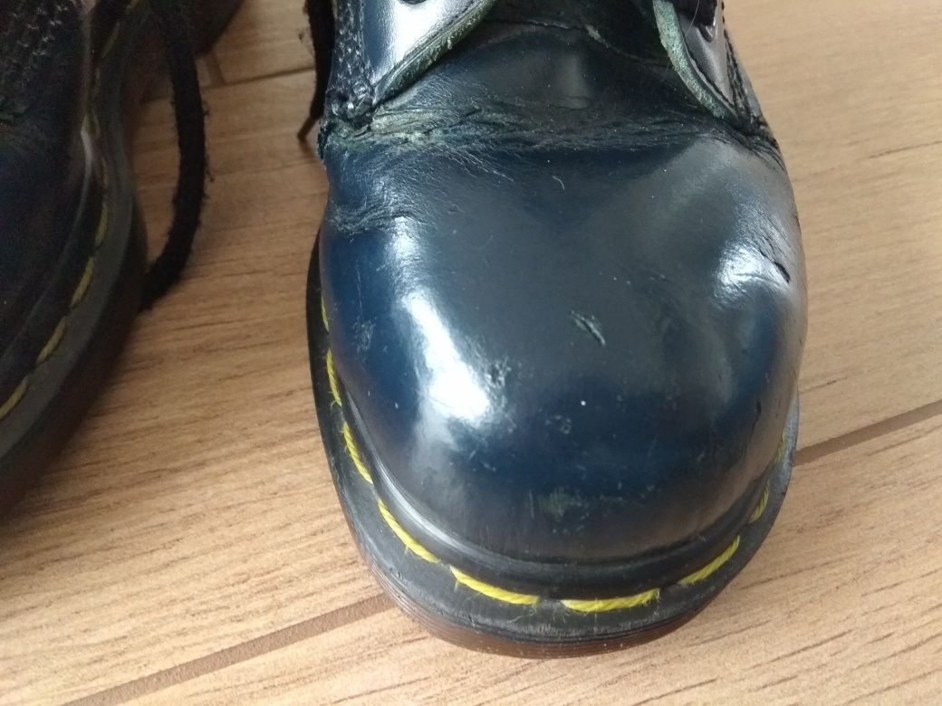 Buty trapery glany Dr Martens z blachą 10 dziurek 36