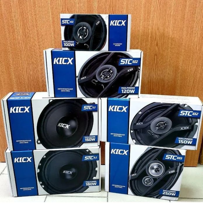 Динаміки кикс динамики kicx 10см 13см 16см 20см овалы kicx автозвук