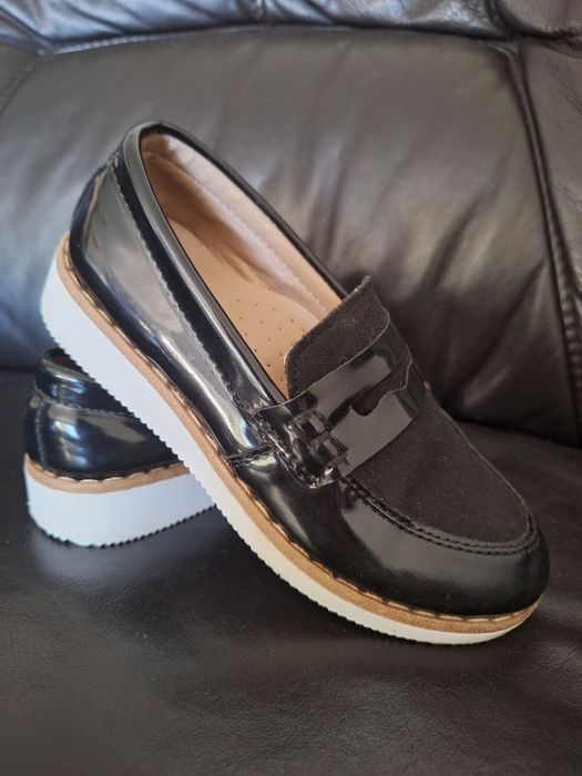 Buty dziecięce mokasyny espadryle lakierki na wesele do garnituru  27
