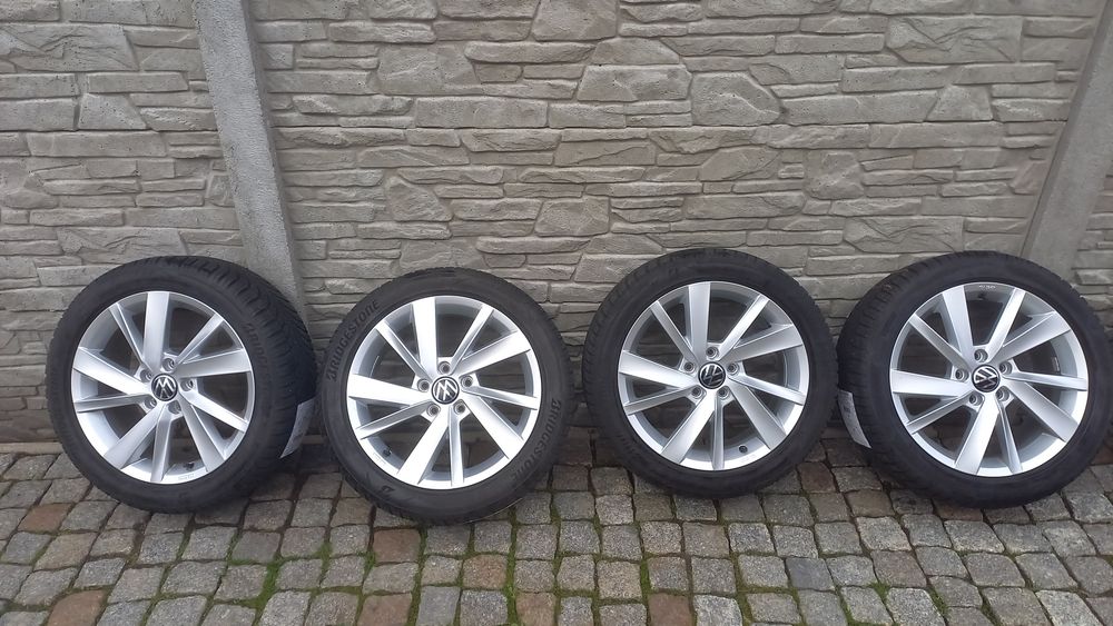 Koła Alufelgi 17' VW Golf 8 5x112 Caddy Touran 7.5-8mm Zimowe