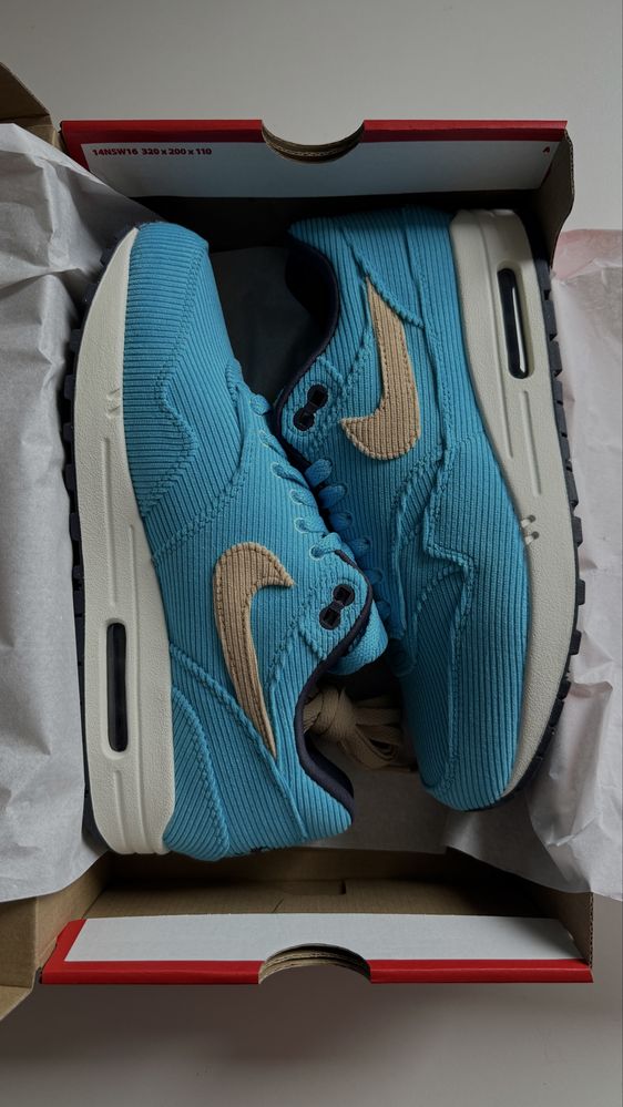 Nike Air Max 1 Premium Baltic Blue US8 EU41 wkładka 26 cm.
