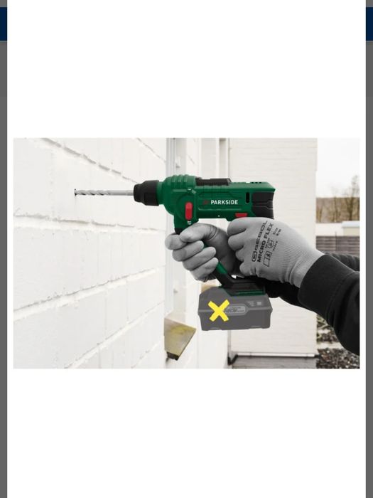 Furadeira de impacto recarregável de 20 V parkside