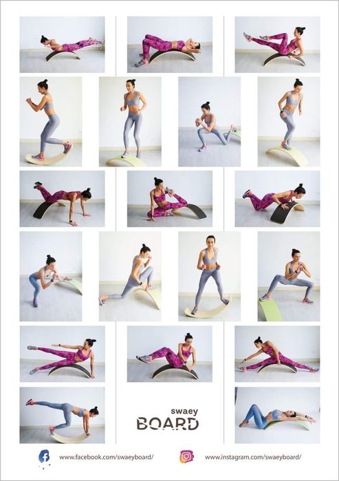 Рокерборд  до 150кг з корковим покриттям  swaeyboard