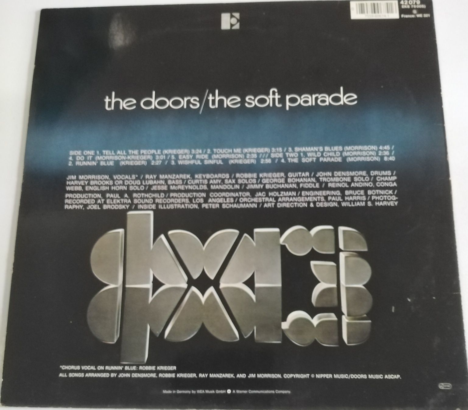 3 discos vinil álbum The Doors!