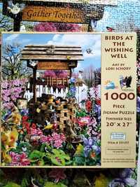 Puzzle "Birds at the Wishing Well" 1000 el. Sunsout