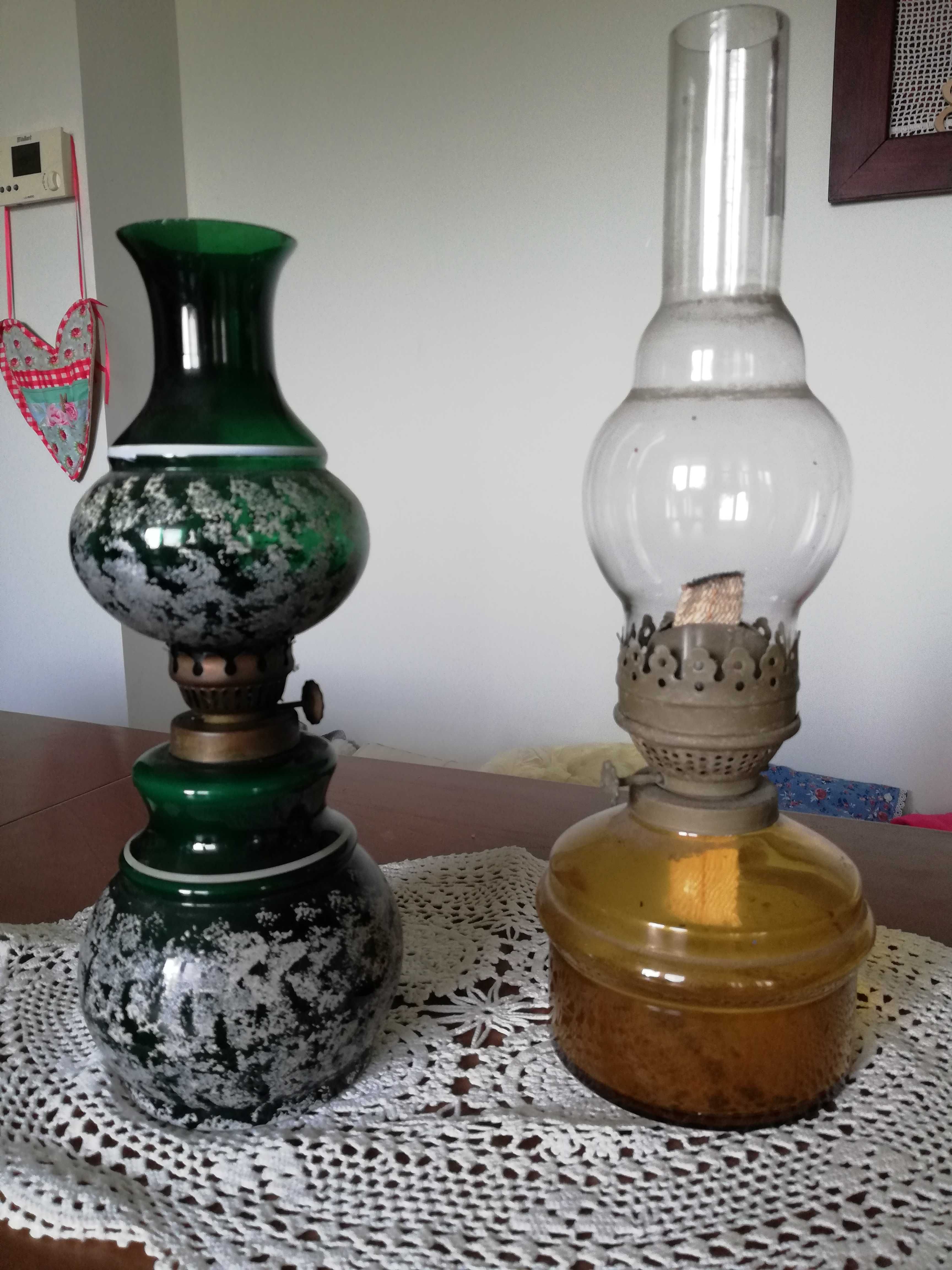 Lampa Naftowa Retro sprawna z knotem na olej