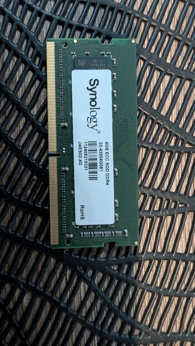 Synology 4GB ECC DDR4 SODIMM – oryginalny moduł, stan idealny