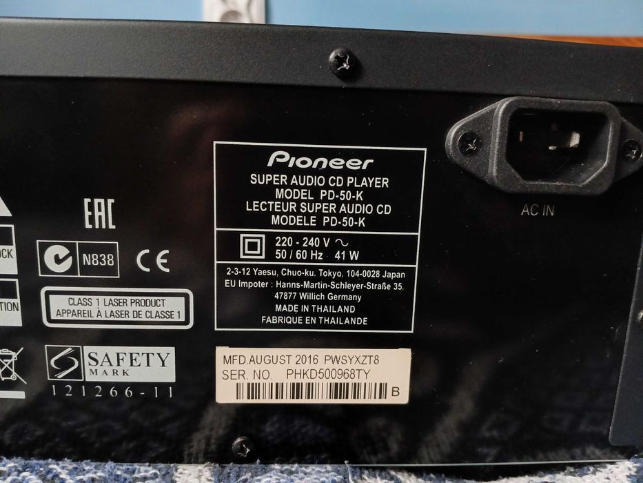 Odtwarzacz SACD Pioneer PD 50 - K