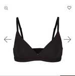 SKIMS biustonosz stanik Crossover bralette rozmiar S (c75,d70) czarny