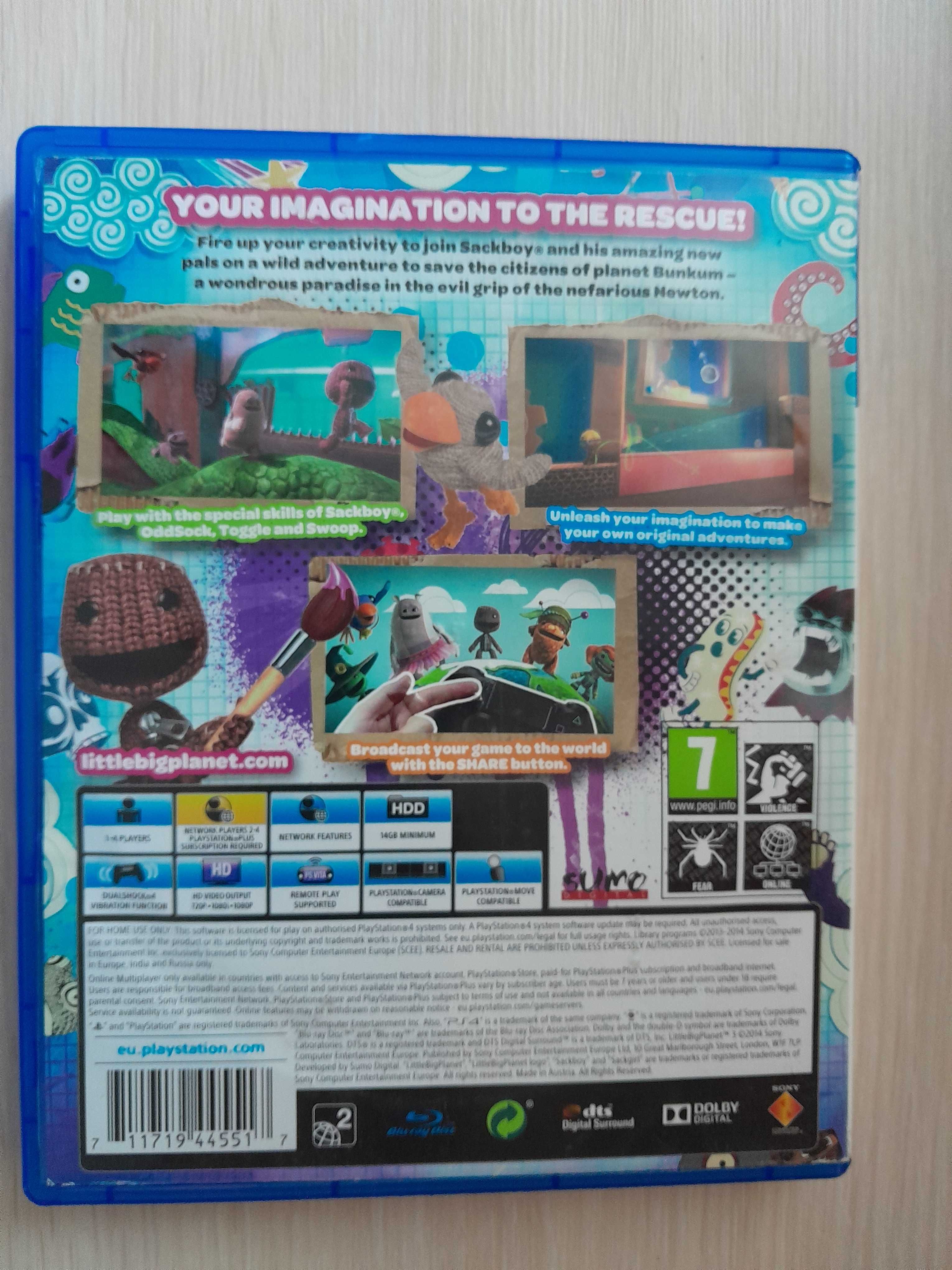 Gra PS4 Little Big Planet 3 PEGI 7