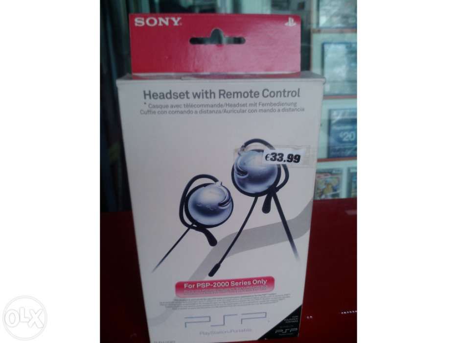 Sony headphones w/ remote control psp