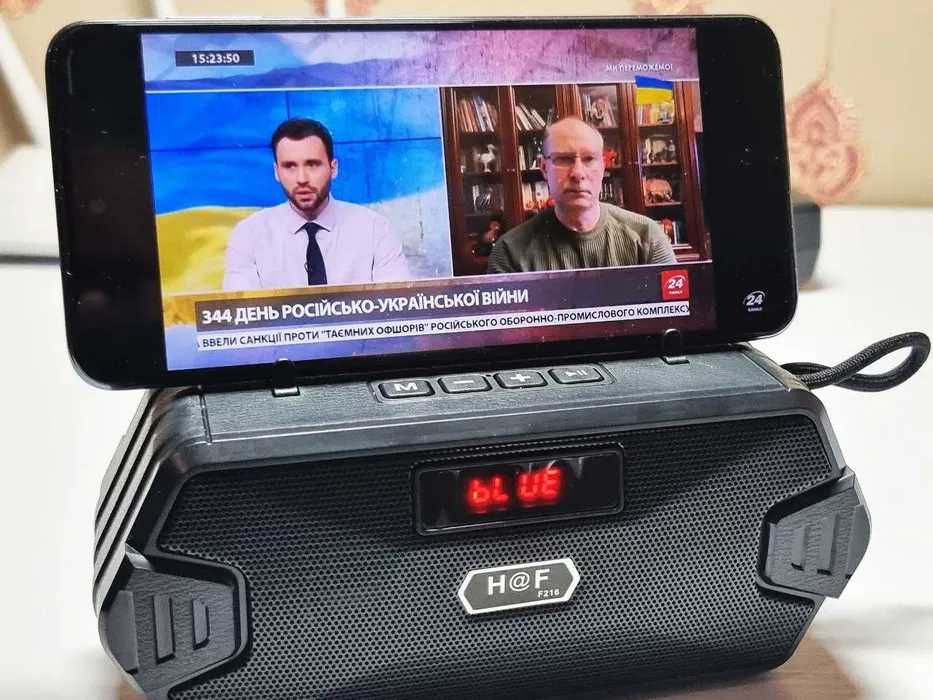 Портативна блютуз колонка фм радио
