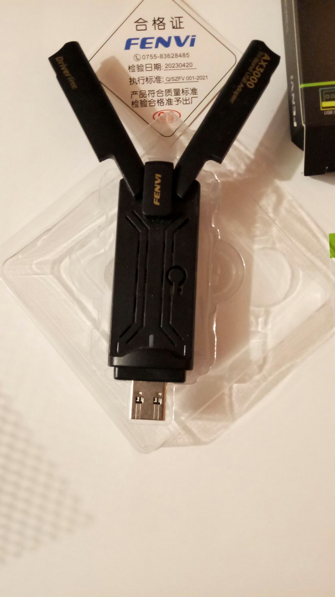 Трёхдиапазонный usb 3.0 адаптер WIFI6e Fenvi AX3000