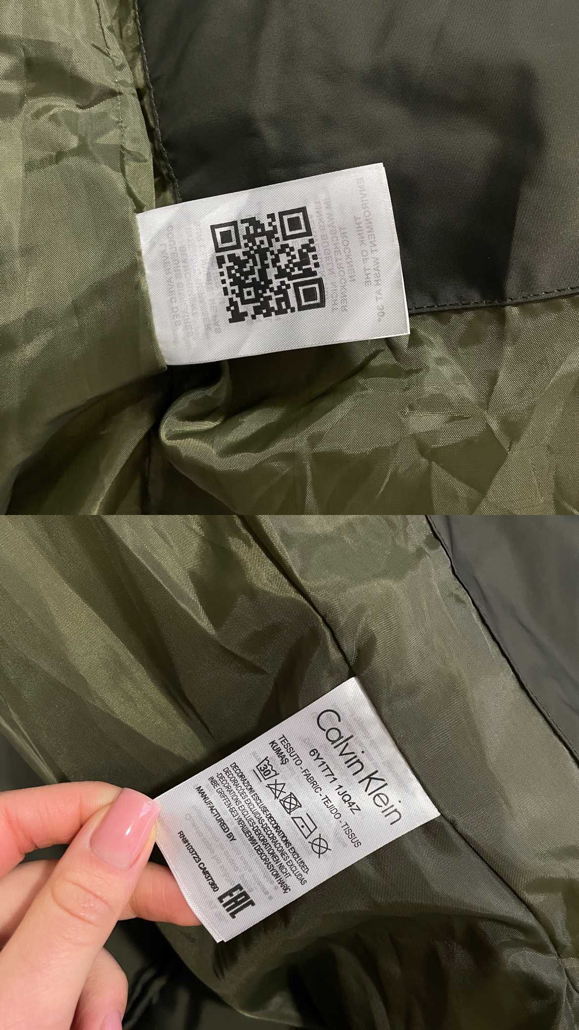 ТОП продажу! Пуховик Calvin Klein зелений S, XL,2XL