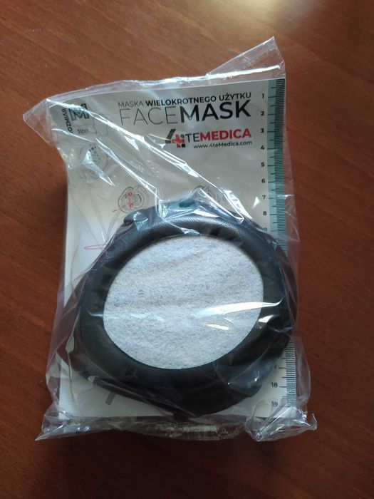Maska wielokrotnego użytku antysmogowa/antywirusowa