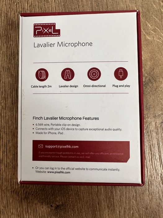 Pixel Mikrofon krawatowy do Apple iPhone/iPad na lightning
