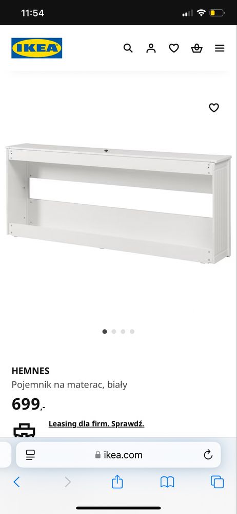 ikea Hemnes pojemnik na materac