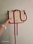 O bag pocket czerwona body klapka pasek torebka damska crossbody