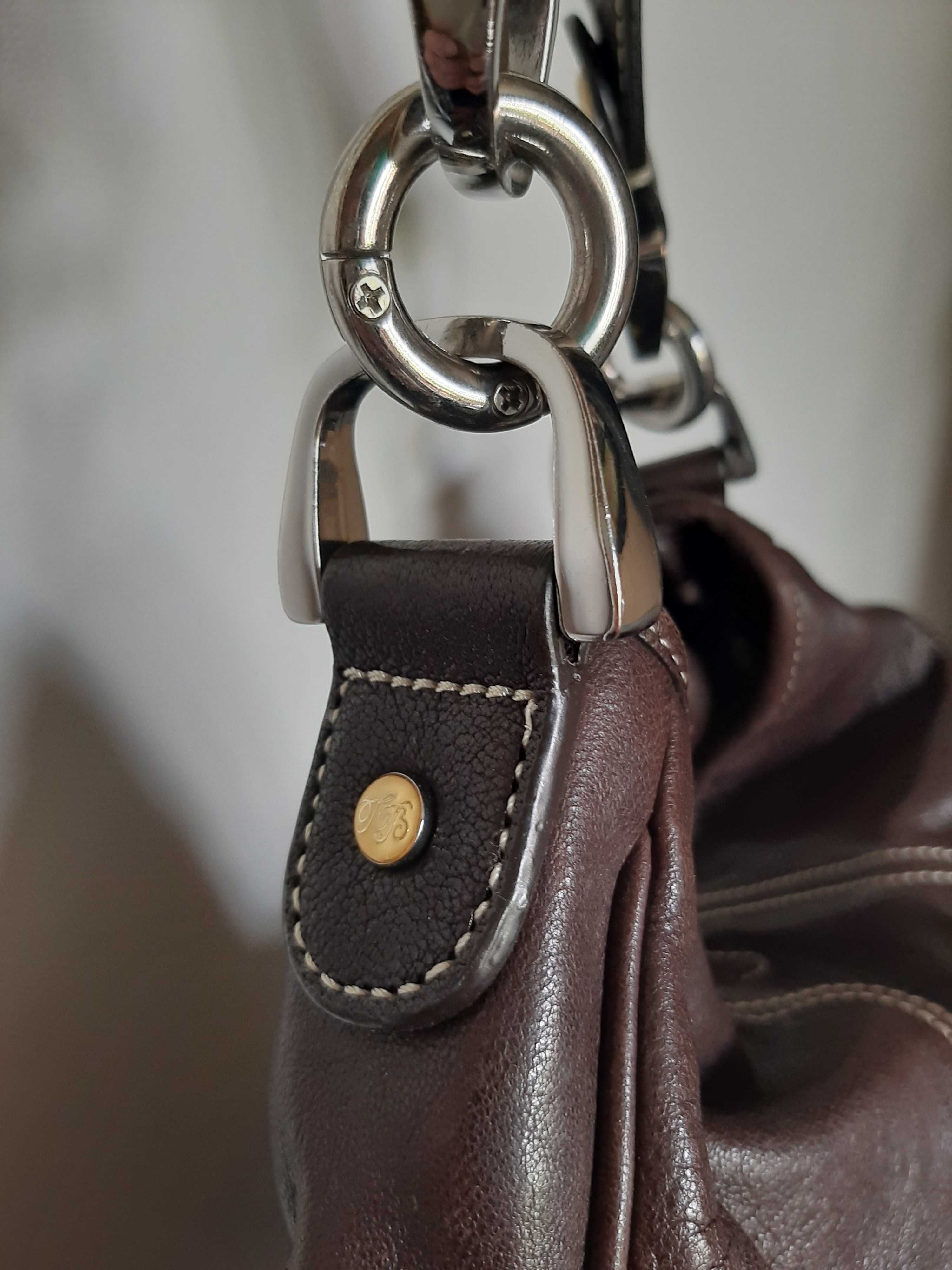 TED BAKER torba ze skóry naturalnej